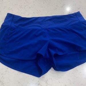 DARK BLUE LULULEMON SHORTS 2.5”